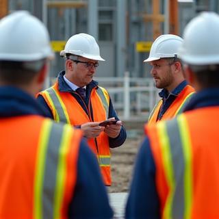 Safety consultancy in action on a construction site